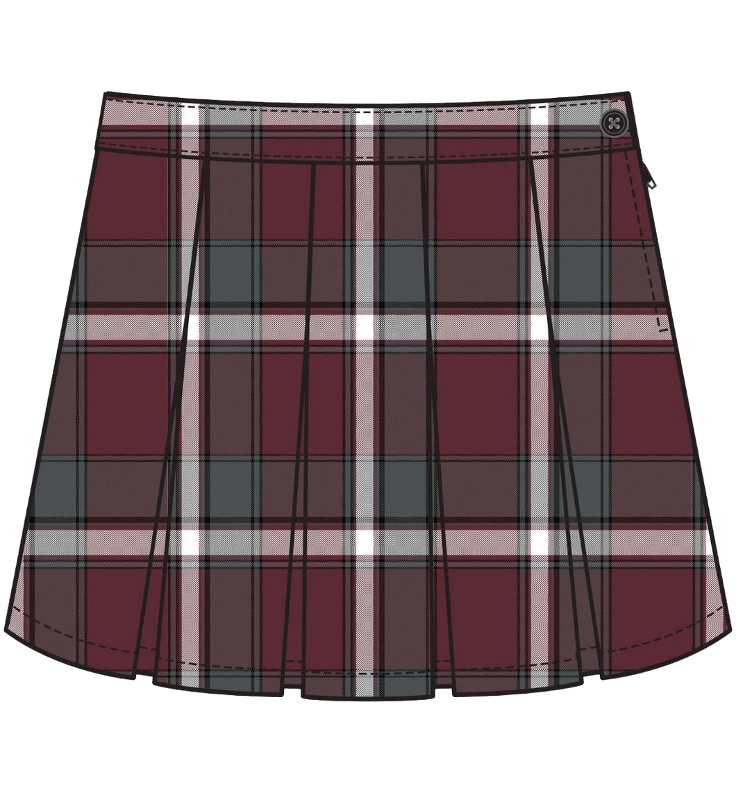 PA - Girls Pleated Plaid Skirt